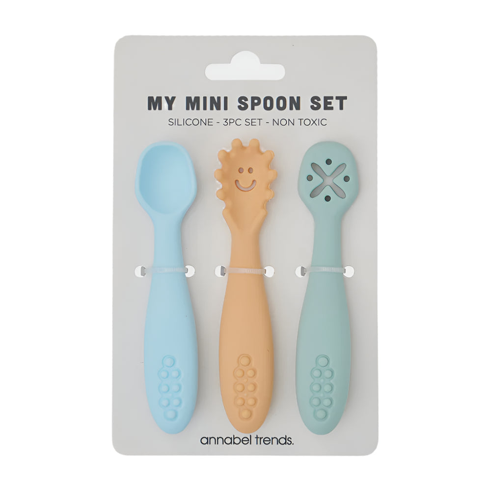 Mini Silicone Spoon Set - Seaside