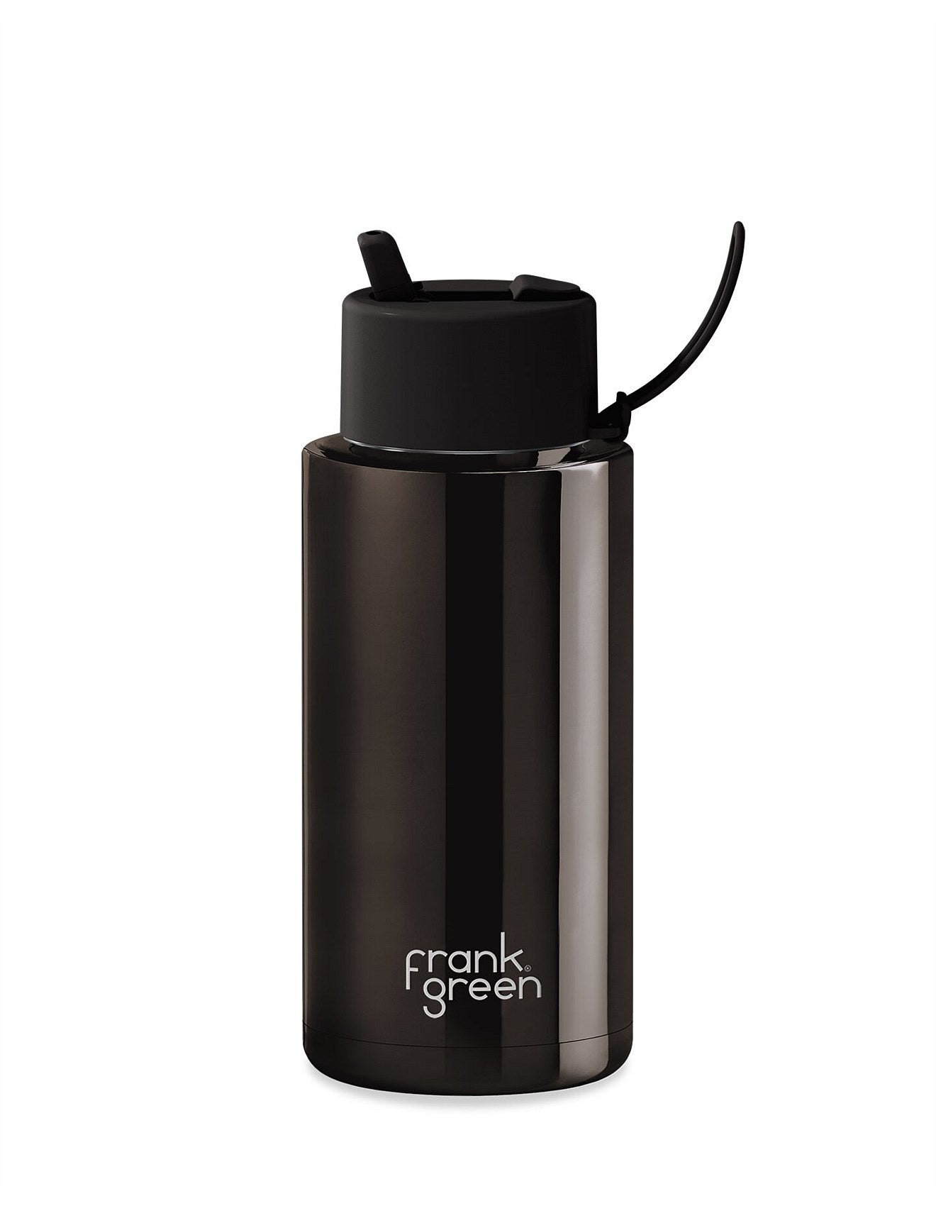 1L Ceramic Bottle + Flip Straw Lid - Shadow Chrome Limited Edition