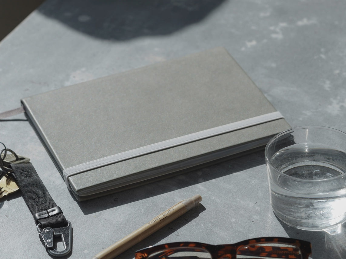 Paper Saver Refillable Notebook - Owl Grey