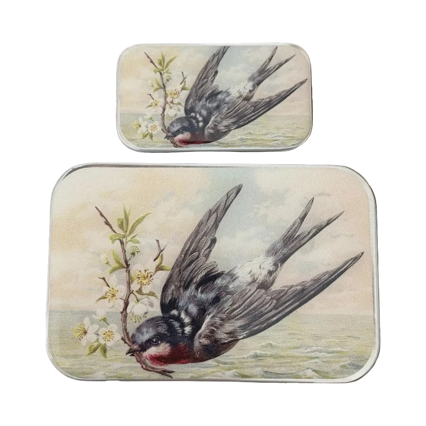 Notions Tin Large - Spring Swallow