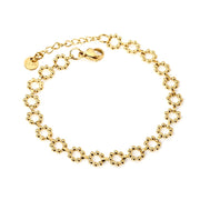Daisy Chain Gold Plated Bracelet