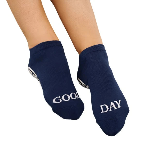 Classic Low Rise Grip Socks - Good Day Navy