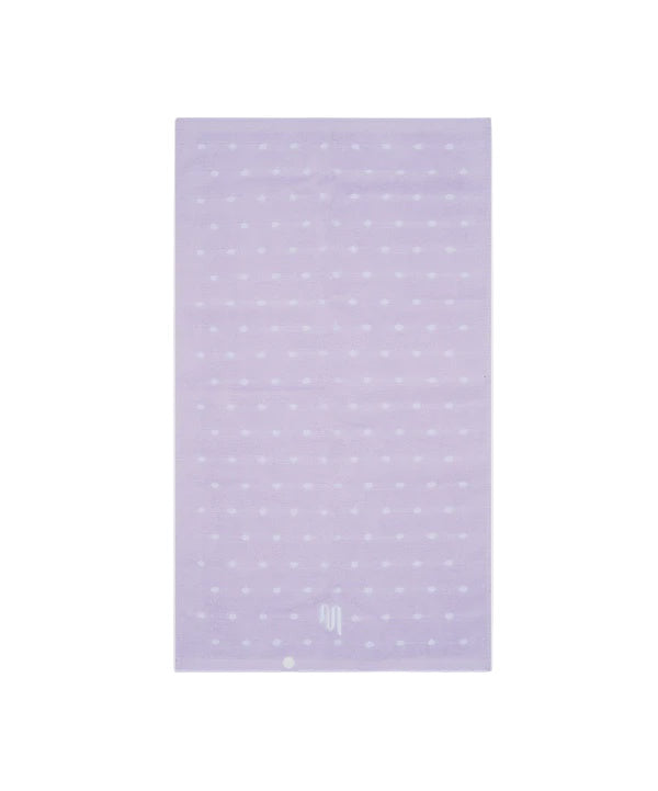 Workout Terry Towel - Lavender Polka Dot