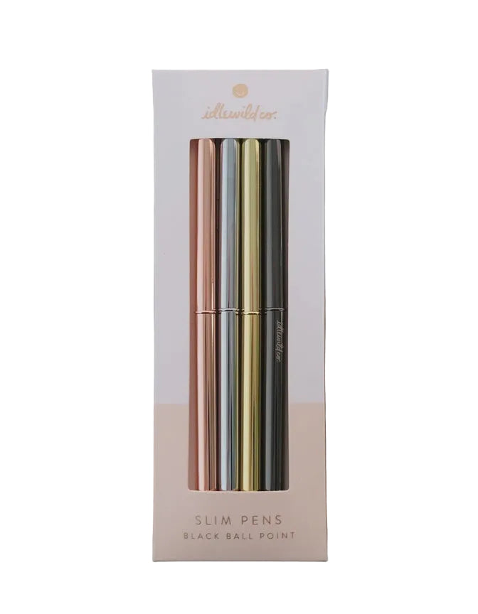 Slim Pen Set of Four - Metallics