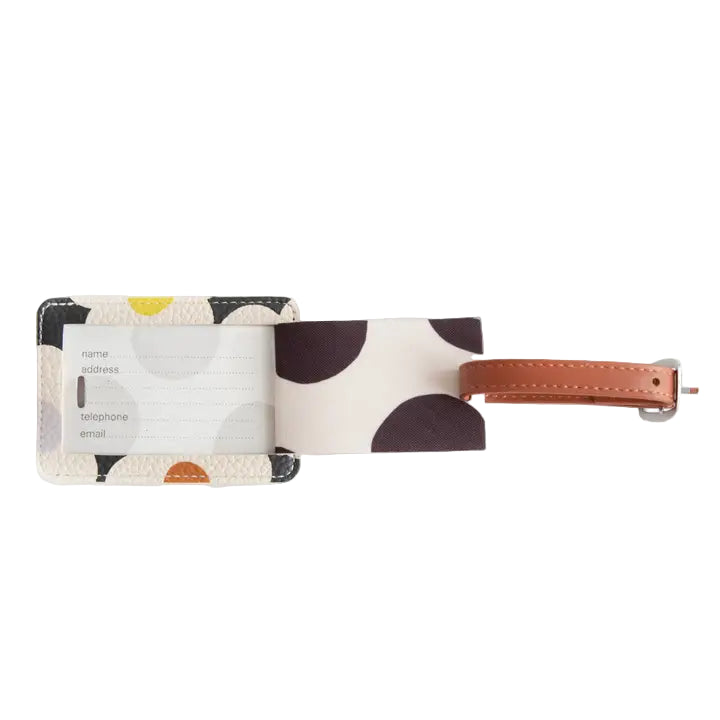 CG Luggage Tag - Multi Flower Charcoal