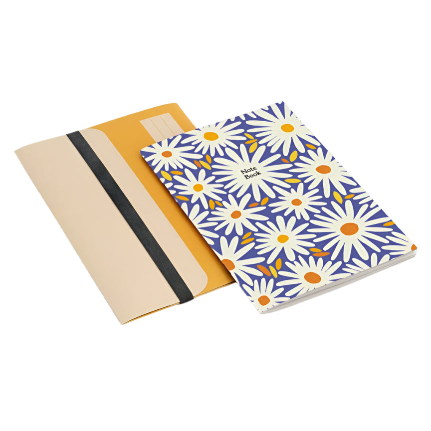 A5 Notebook & Folder - Daisy