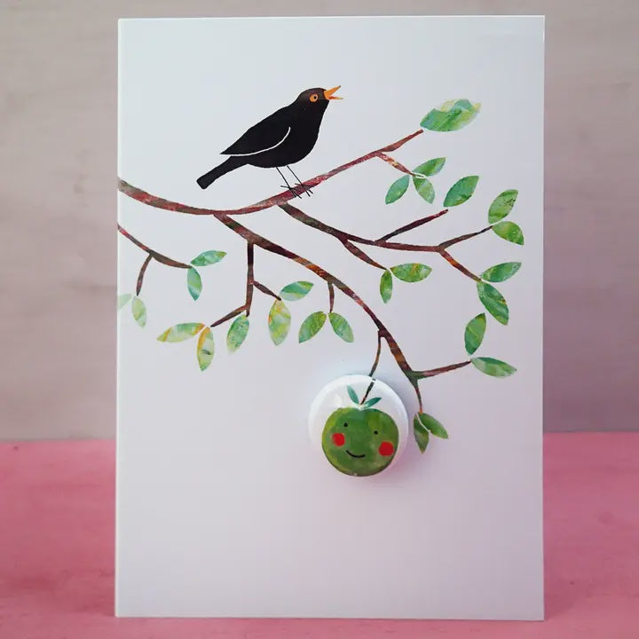 Card With Badge - Happy Apple