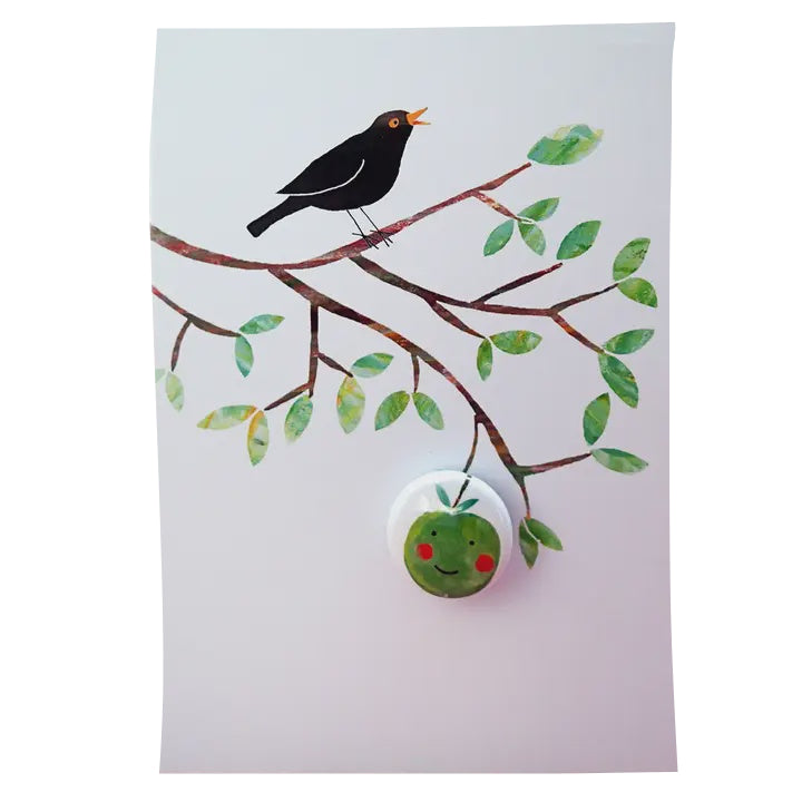 Card With Badge - Happy Apple