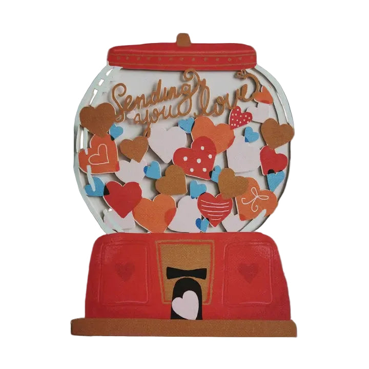 Cut Art Card - Sending You Love Gumball