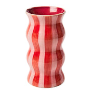 Palma Vase - Red Pink Stripe