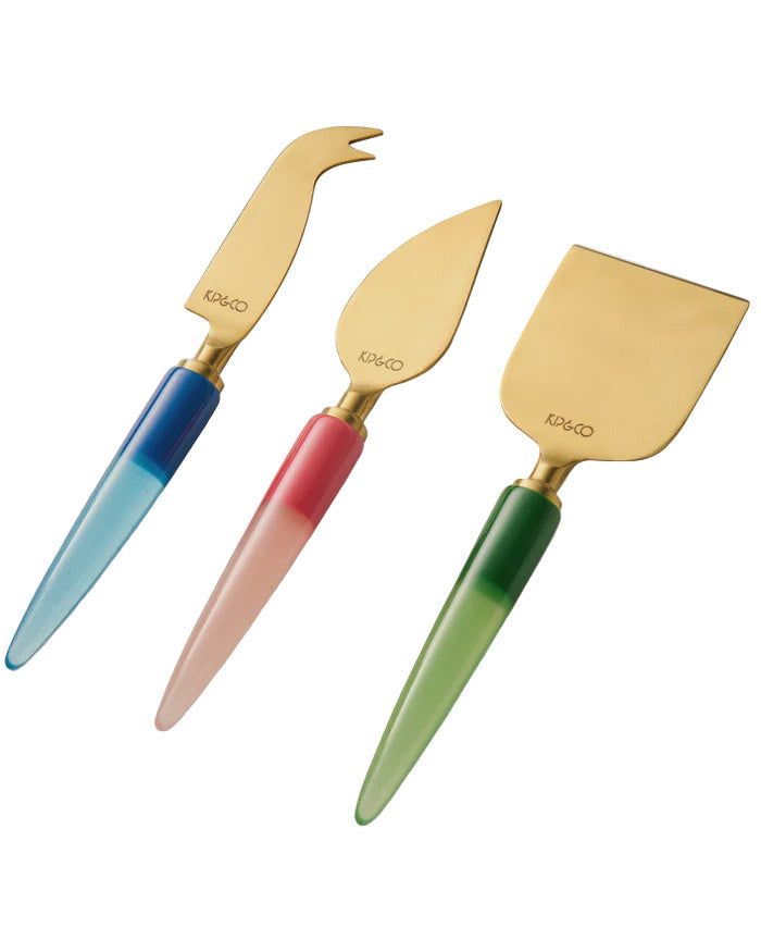 Cheese Knife Set - Bejewelled Resin