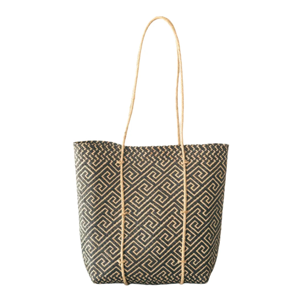 Handwoven Rattan Shoulder Bag - Elle