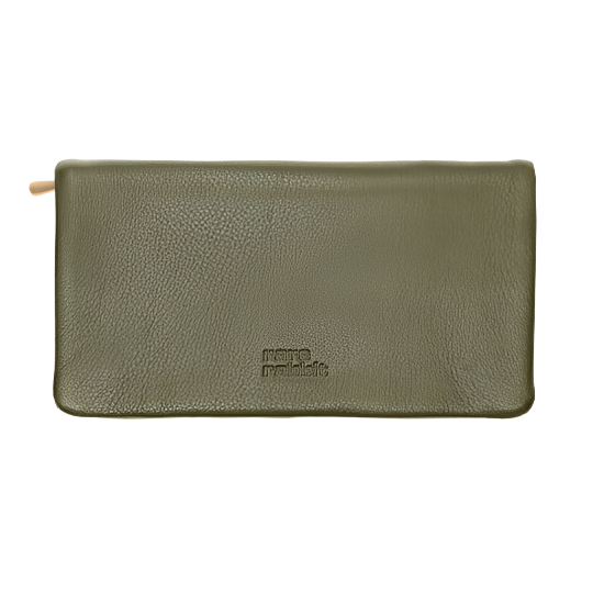 Voyager II Leather Large Wallet - Multi Olive