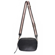 Rosie Cross Body Bag with 2 Straps - Black