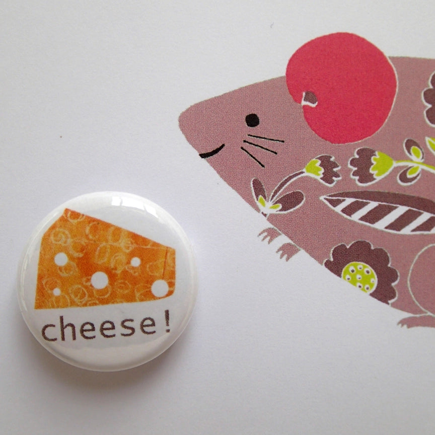 Card With Badge - Mouse With Cheese