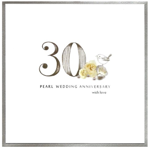 30 Pearl Wedding  Anniversary
