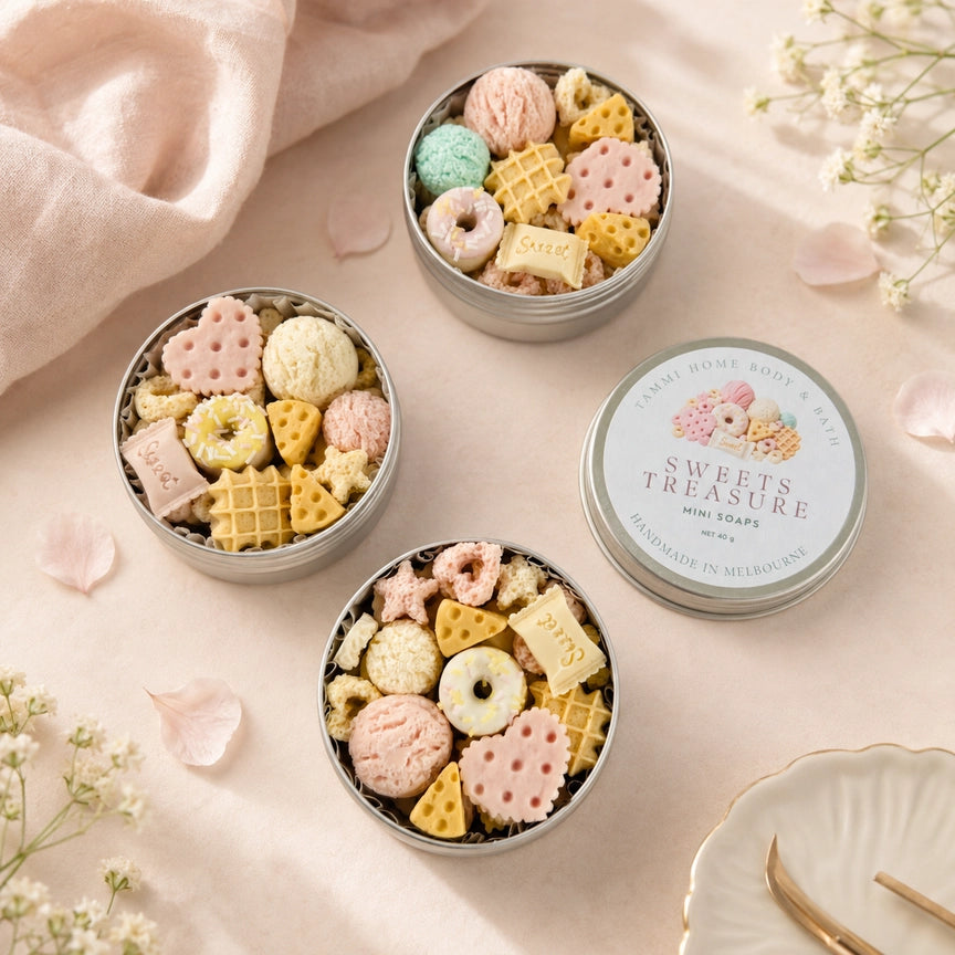 Mini Soaps Gift Tin - Sweets Treasure