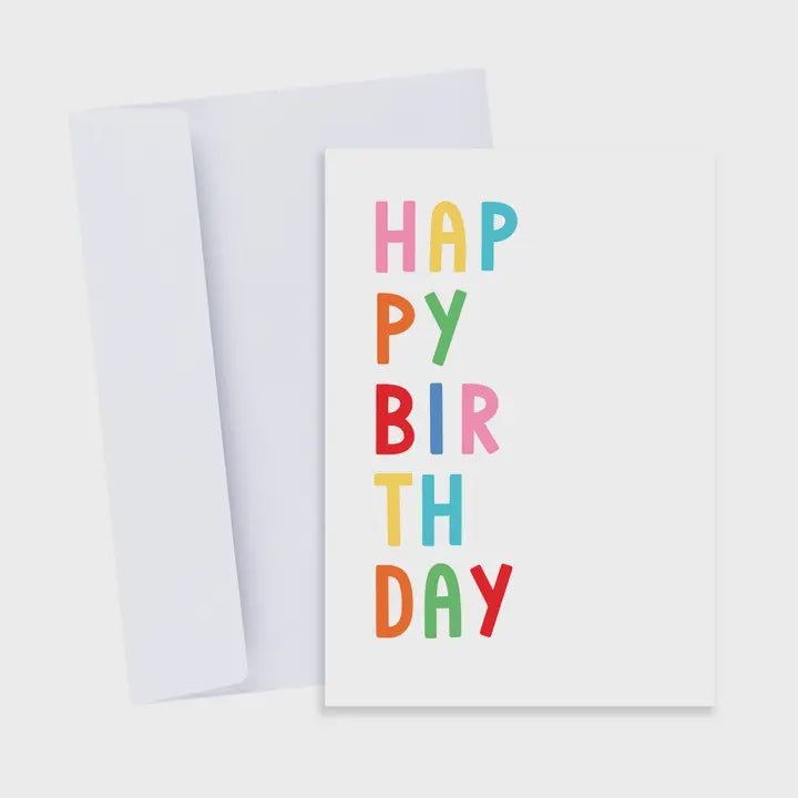 Vertical Happy Birthday Card