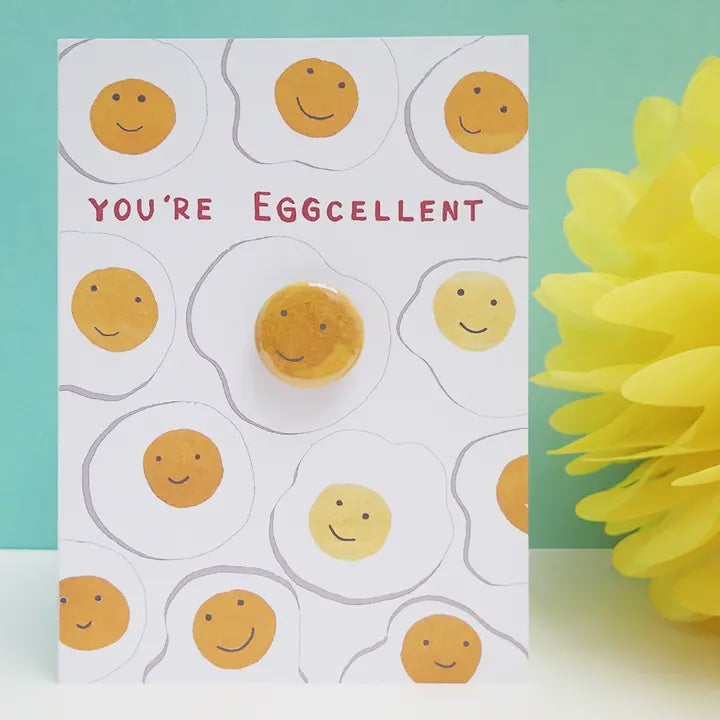 Card With Badge - Eggcellent Eggs