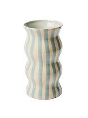 Palma Vase - Pale Blue Stripe