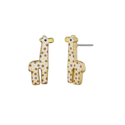 Bridget Giraffe Stud Earrings - Gold