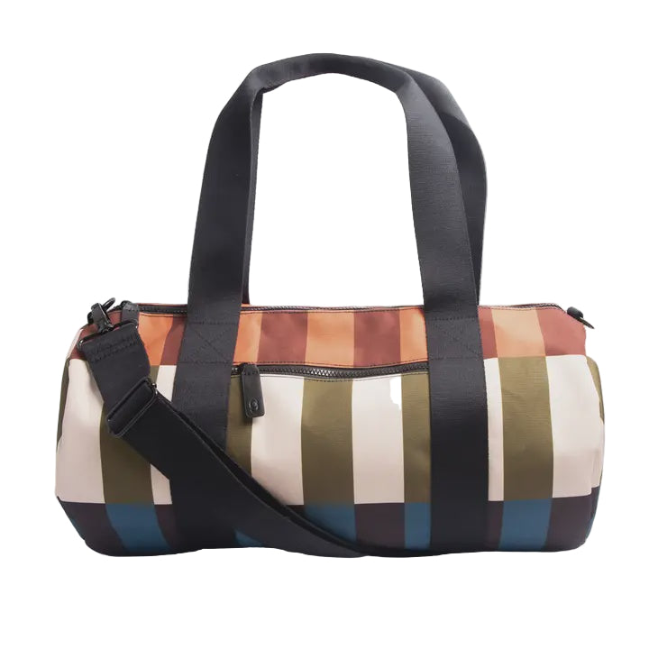 Stripe Barrel Gym Bag