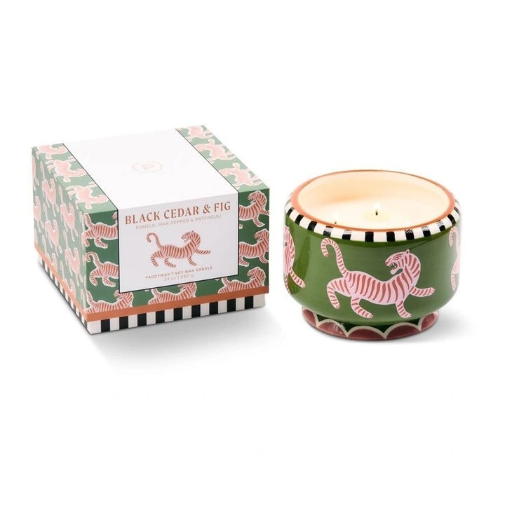 A Dopo Large Candle - Tiger (Black Cedar & Fig)
