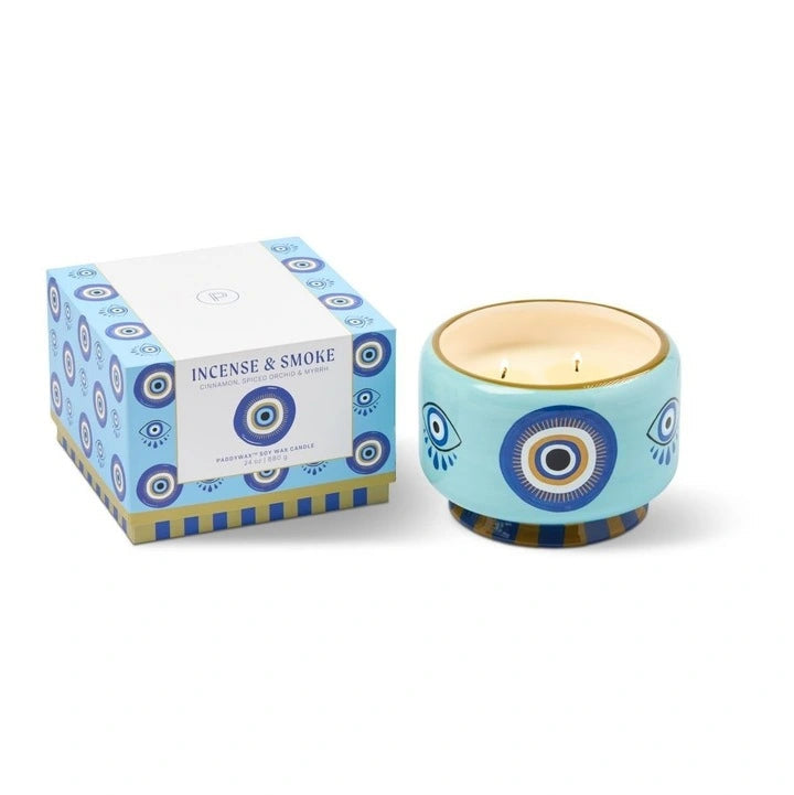 A Dopo Large Candle - Eye (Incense & Smoke)