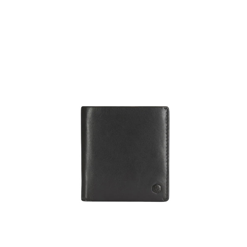 Leather Slim Bifold Card Holder - Black