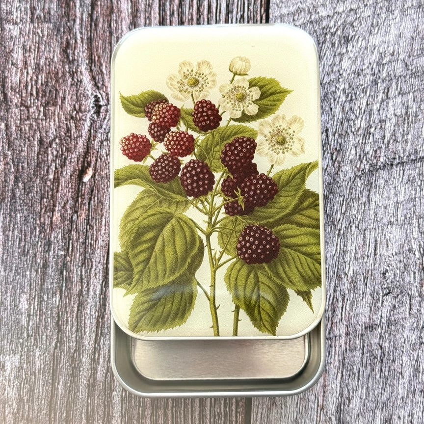 Notions Tin Large - Wild Blackberry Botanical