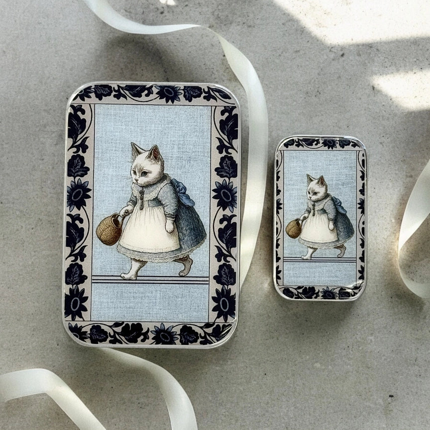 Notions Tin Small - Kitty
