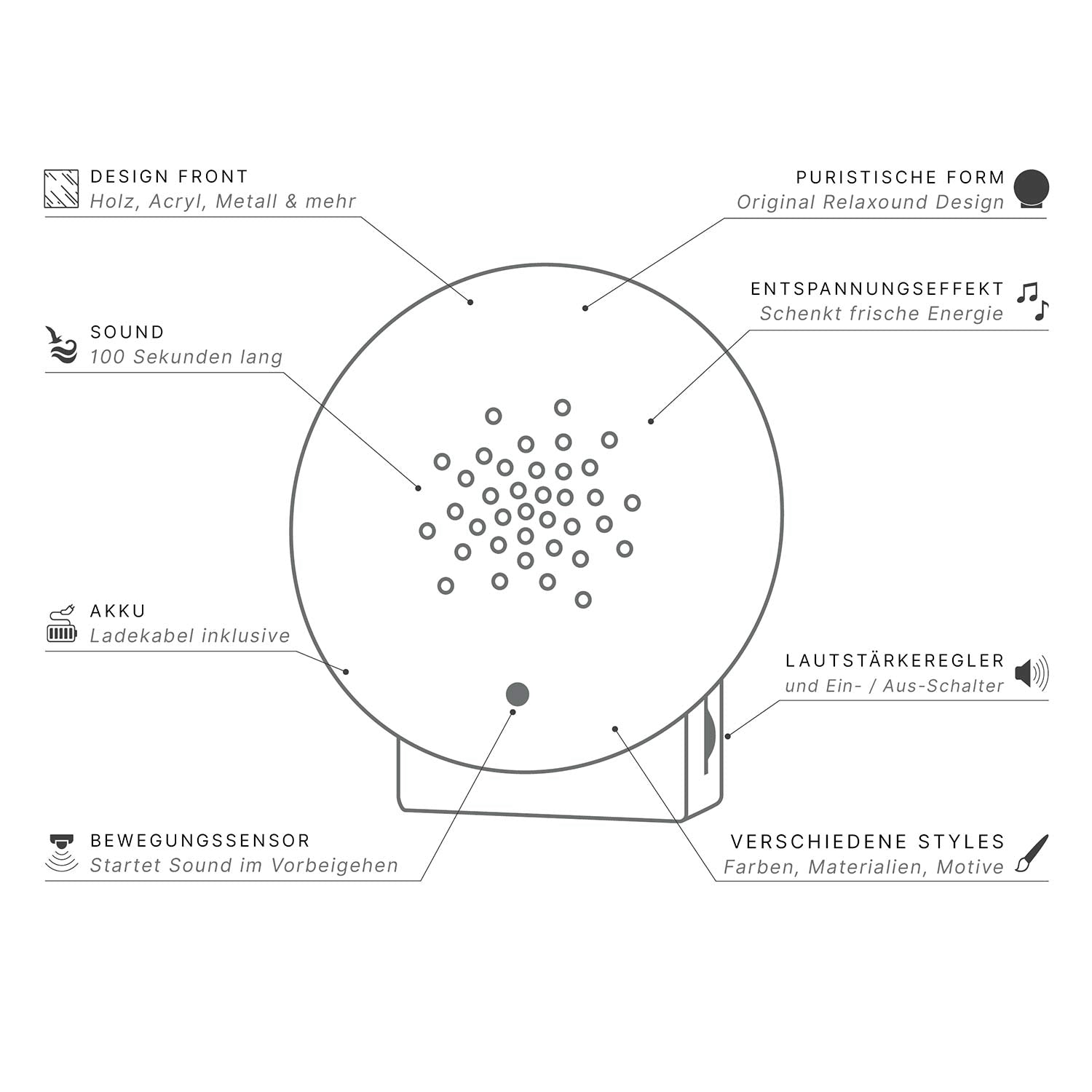 Relaxound Oceanbox - Oak