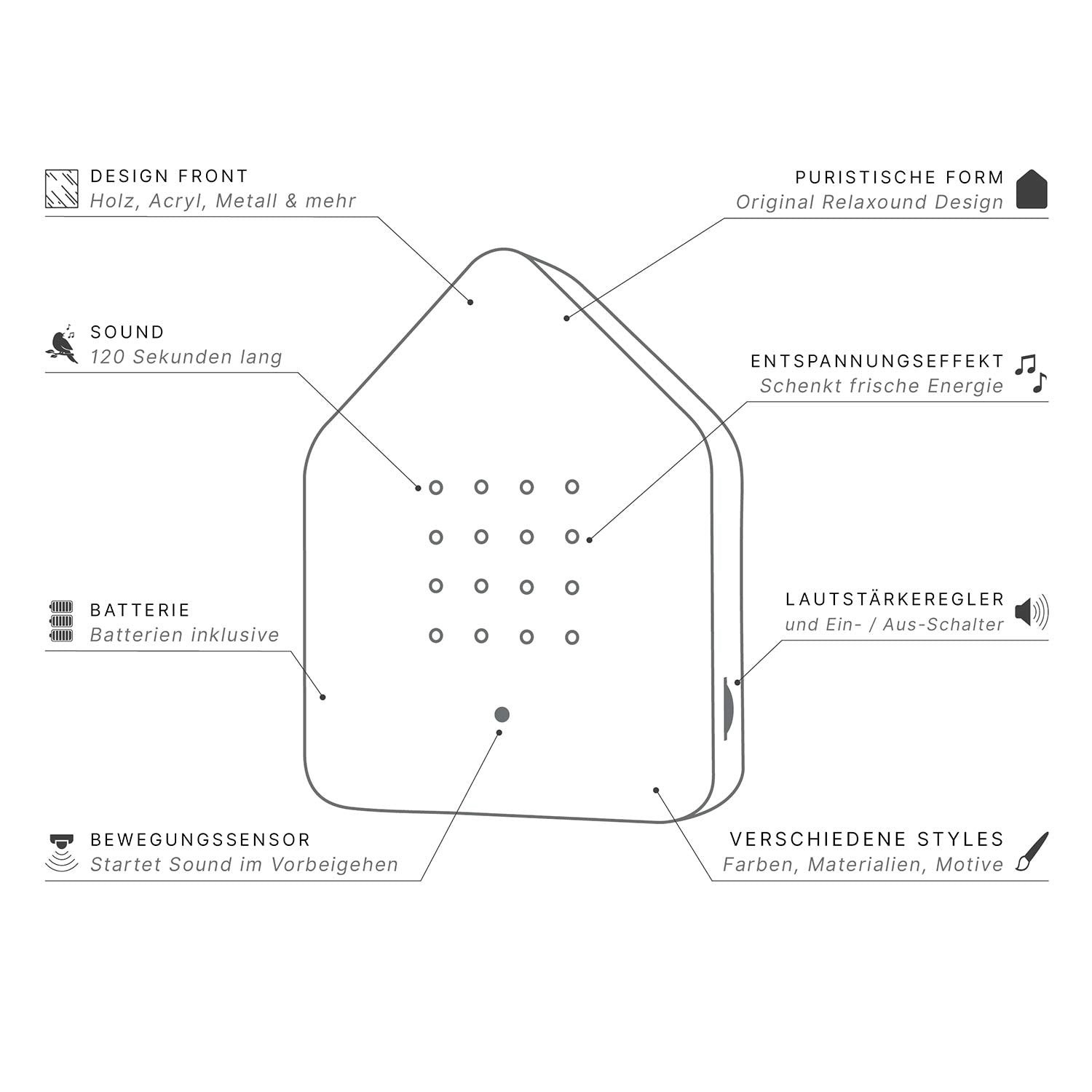 Relaxound Zwitscher Box - Bamboo