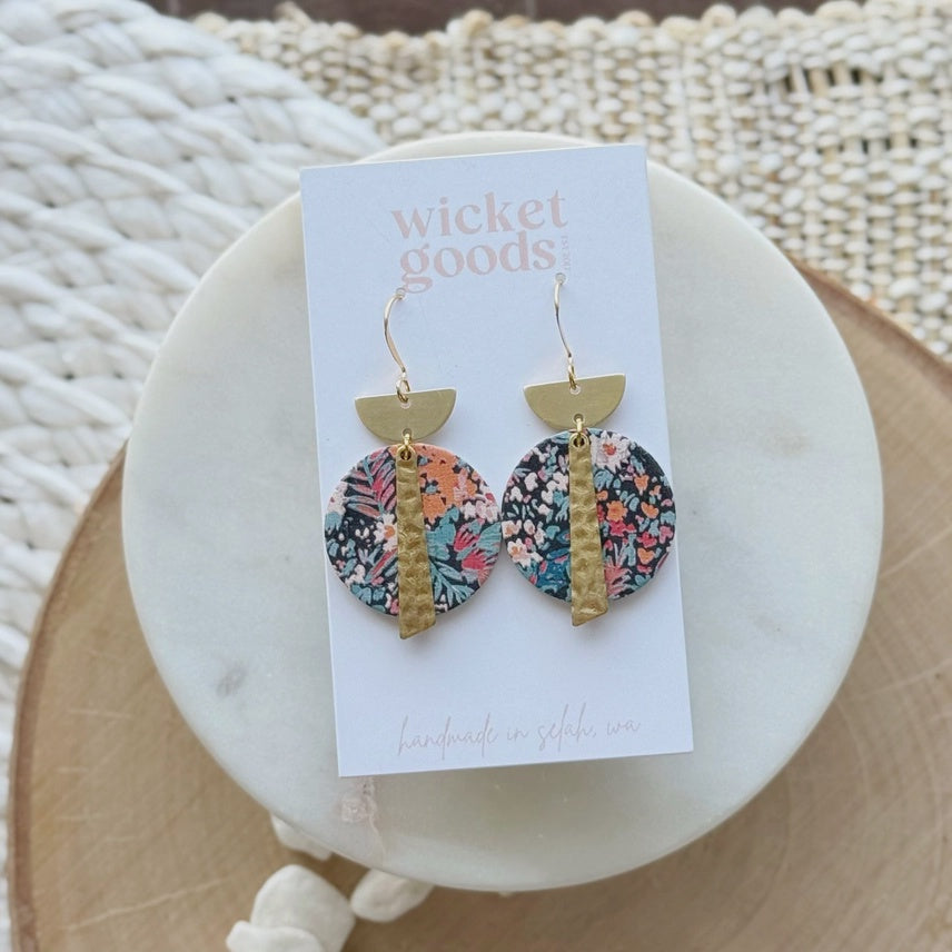 Crest Drop Earrings - Mountain Meadow