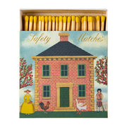 Square Matchbox - Red Brick