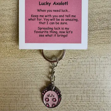 Little Joys Key Ring - Lucky Axolotl