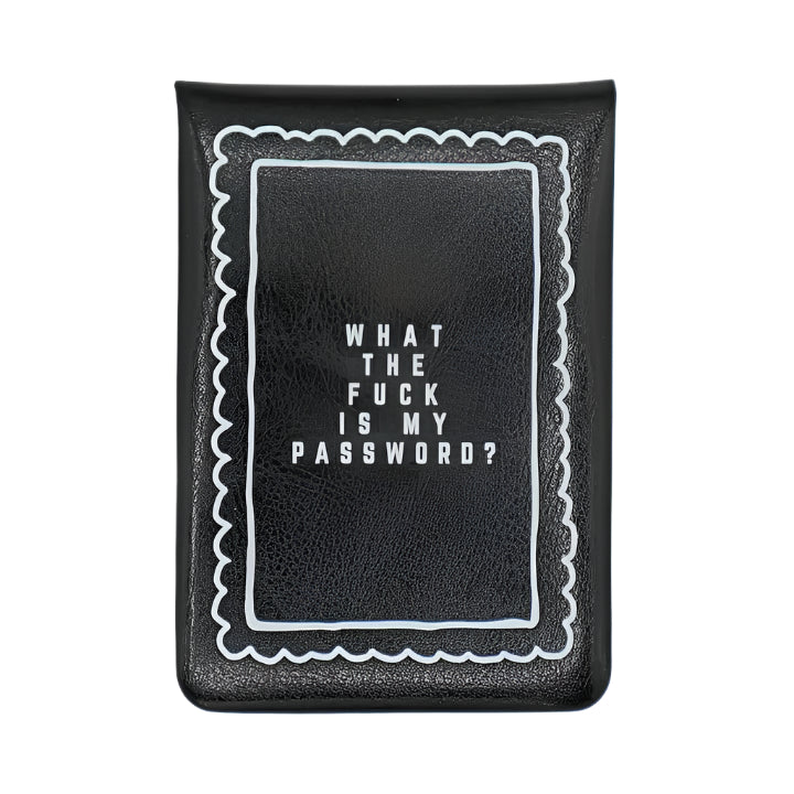 Leatherette Pocket Journal - What The F**k Is My Password