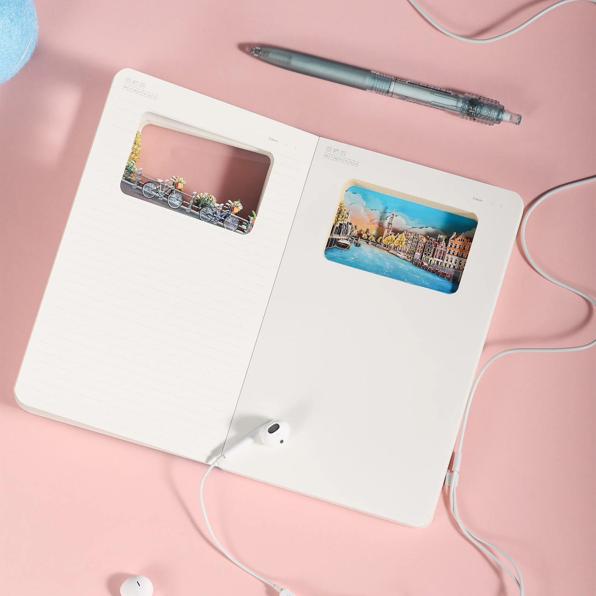 3D Paper Art Notebook - Amsterdam