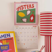 2027 Wall Calendar - Dishes From Around The World
