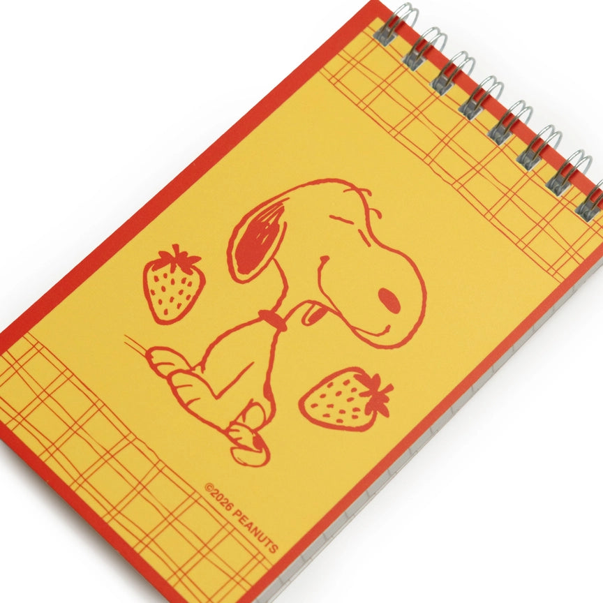 Mini Notebook - Snoopy Strawberry