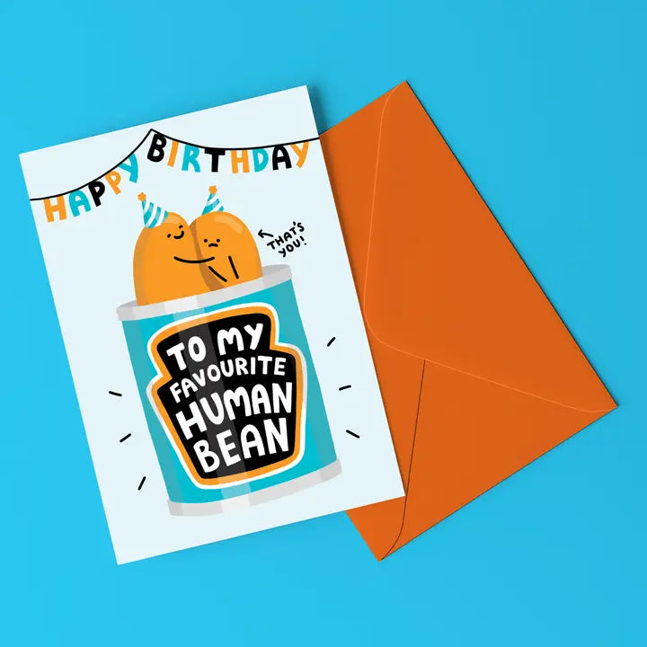 Birthday Human Bean Card