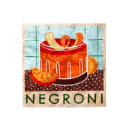 Capiz Shell Art Tile - Happy Hour - Negroni