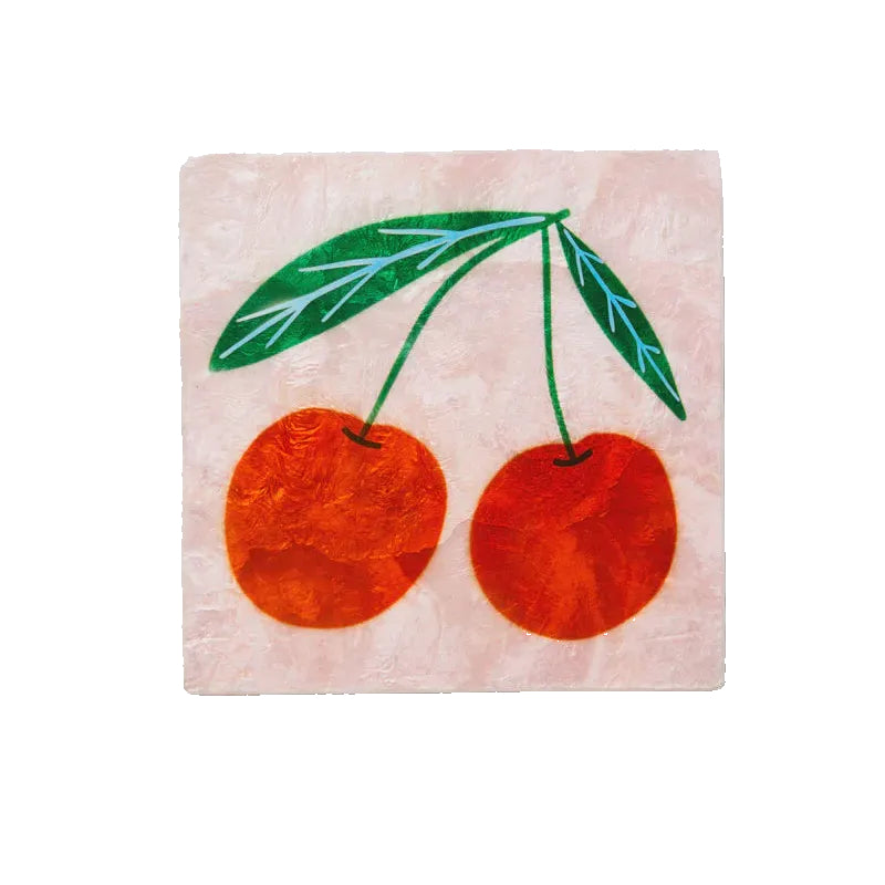 Capiz Shell Art Tile - Superette - Cherries