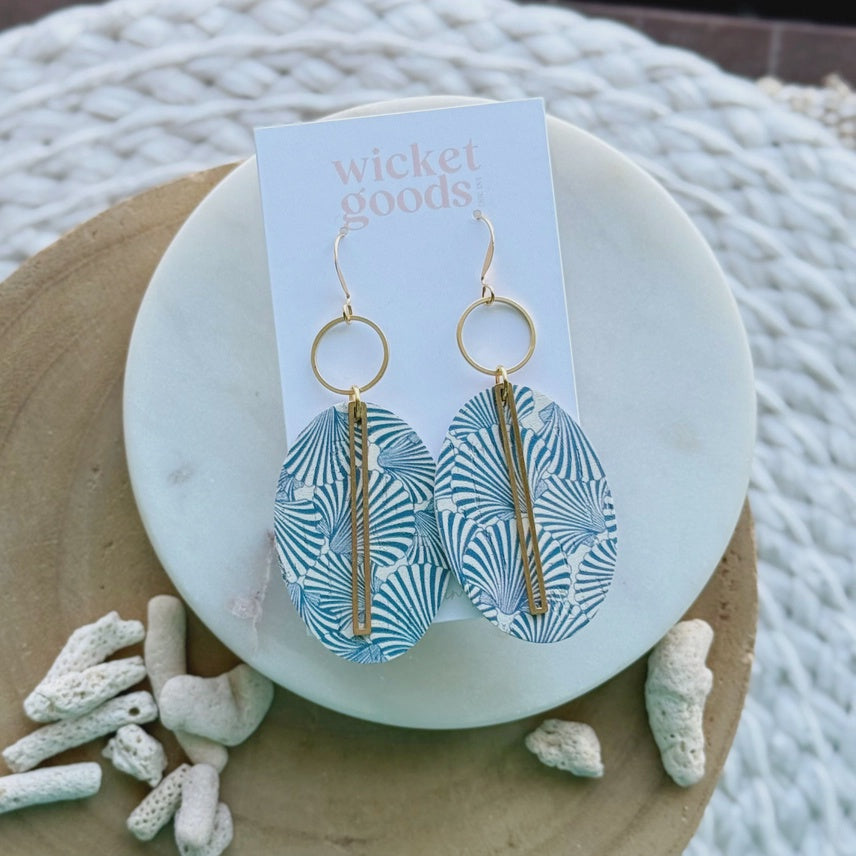 Echo Drop Earrings - Shell