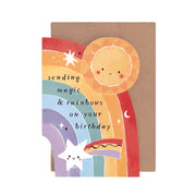 Kids Rainbow Birthday Card