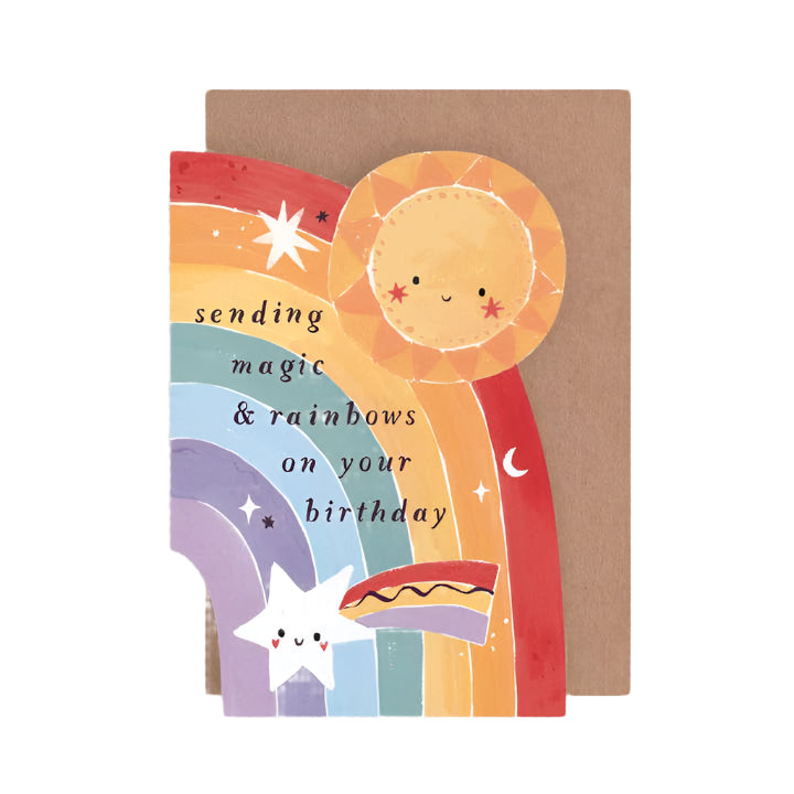 Kids Rainbow Birthday Card