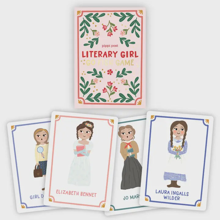 Literary Girls Go Fish Card Game