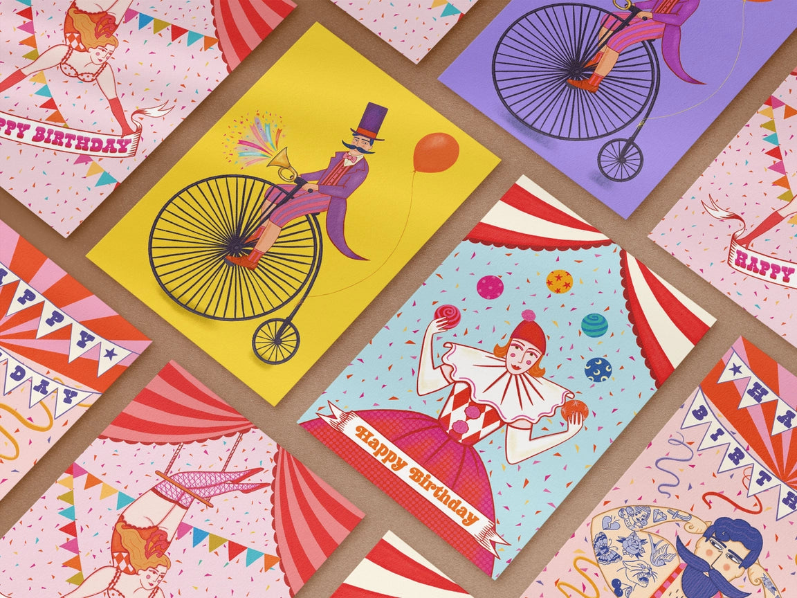 Circus Ringmaster Yellow Card