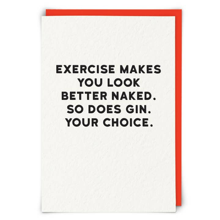 Exercise Makes You Card