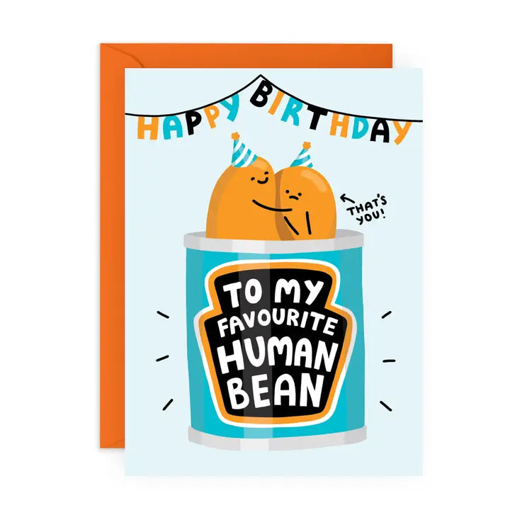 Birthday Human Bean Card
